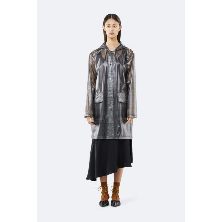 Check Hooded Coat