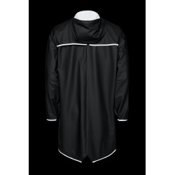 Long Jacket Reflective Black