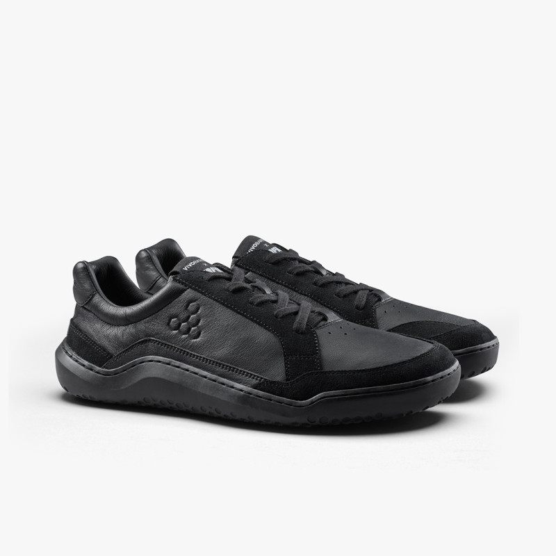 Gobi II Sneaker Premium Leather Mens Triple Obsidian