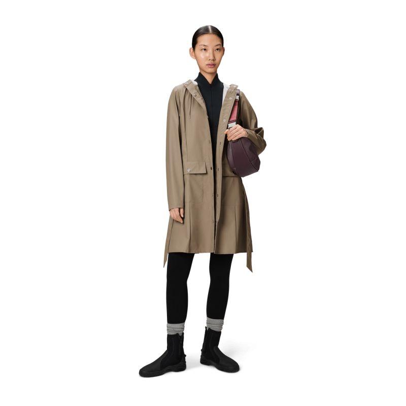 Curve Long Jacket Beige