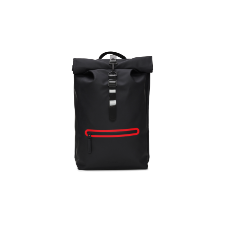 Rolltop Rucksack Contrast Black