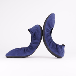 Tara Womens Navy Suede