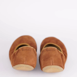 Tara Womens Cognac Suede