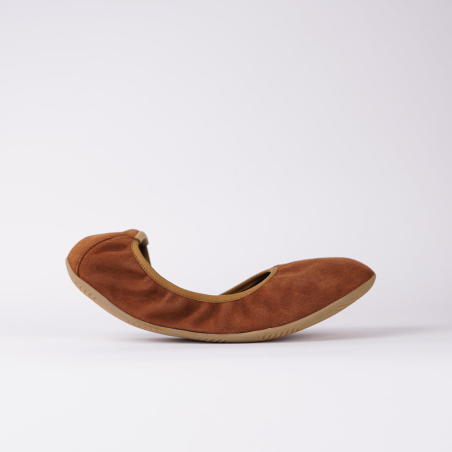 Tara Womens Cognac Suede
