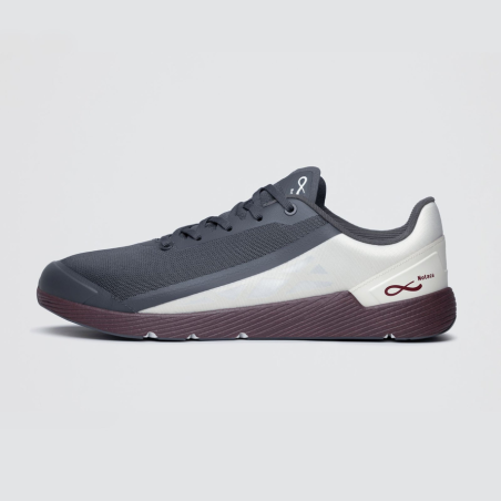 Michi 1 Womens Grey/Burgundy